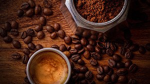 Coffee Beside Coffee Beans - hdwallpaper4k