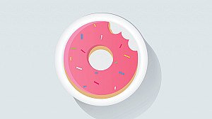 Donuts Minimalism 4k - hdwallpaper4k