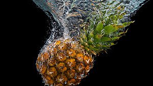 Pineapple Water Splash 5k - hdwallpaper4k